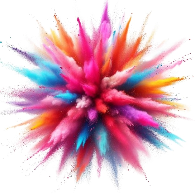 Burst of Vibrant Powder Colors