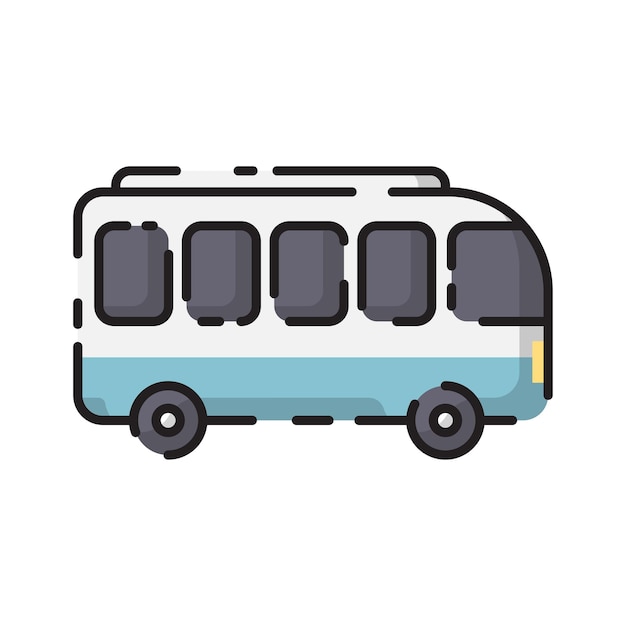 Bus flat style vector