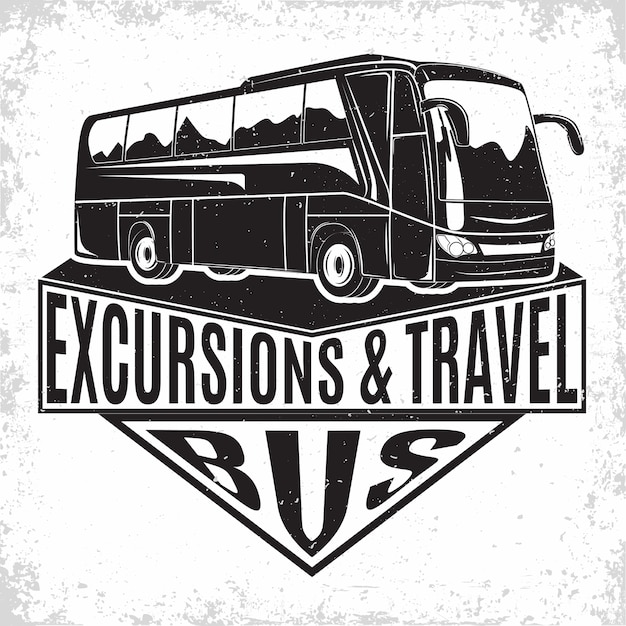 Bus travel company logo design