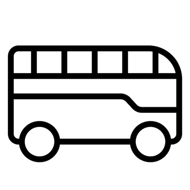 Bus Vector Icon Design Illustration