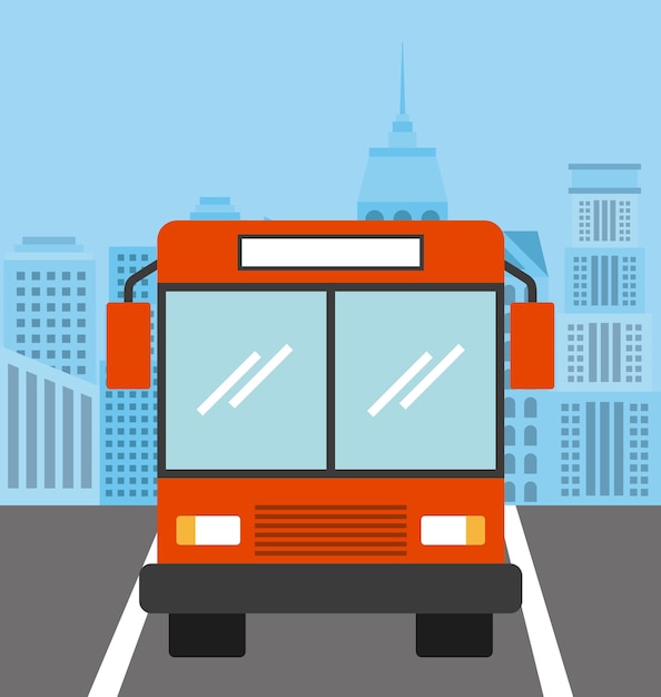 bus vehicle icon