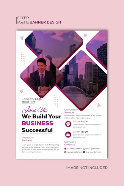 Vector a business advertisement for a business that says business