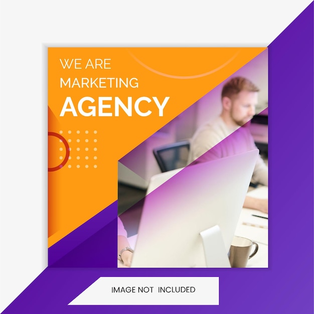 Business, agency, marketing instagram post and banner template