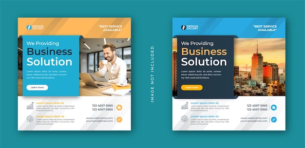 Business agency and modern creative web banner template