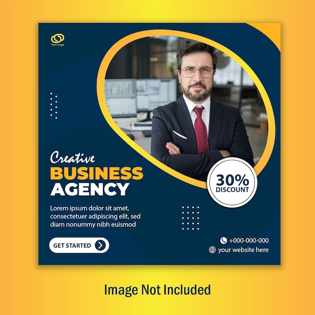 Business agency  social media cover template