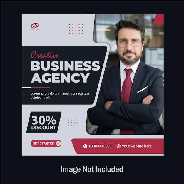 Business agency  social media cover template