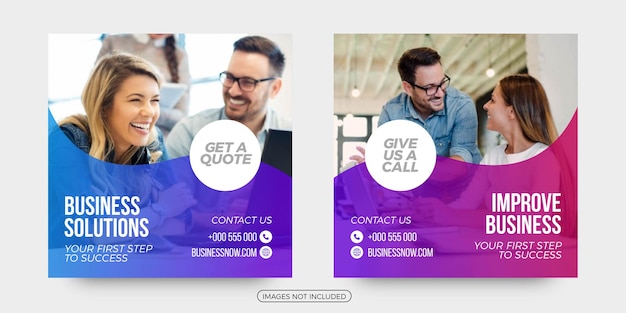 business agency social media post templates