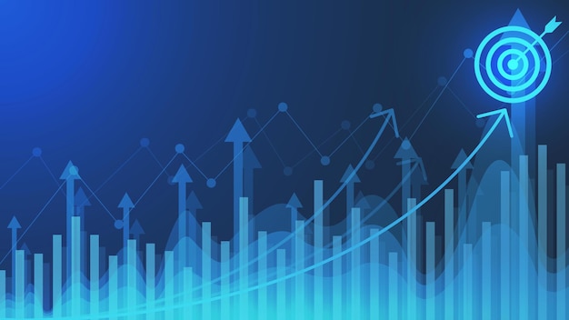 Business analyzing and calculating financial for company finance report background design concept