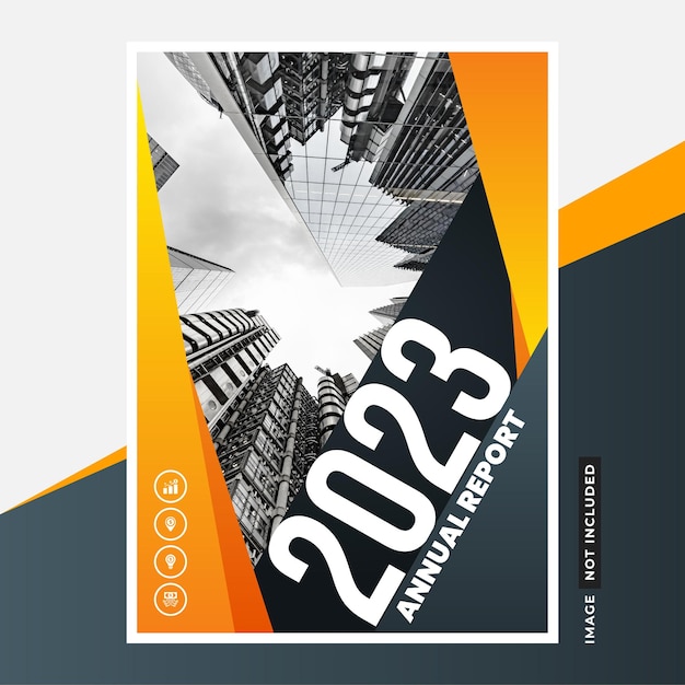 Business Annual Report Cover Page Editable Vector