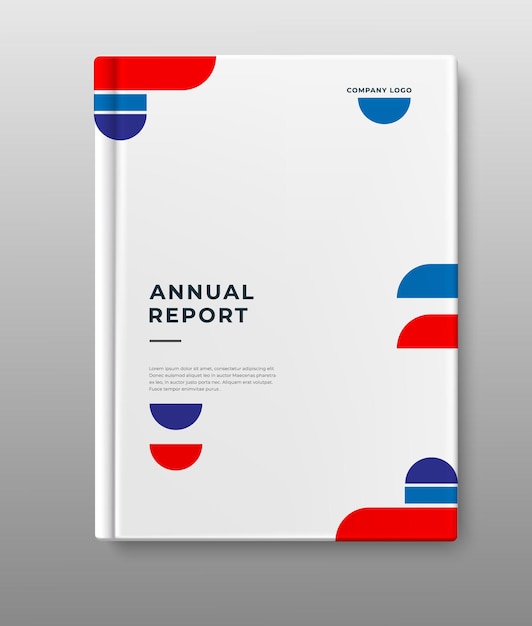 business annual report modern cover design