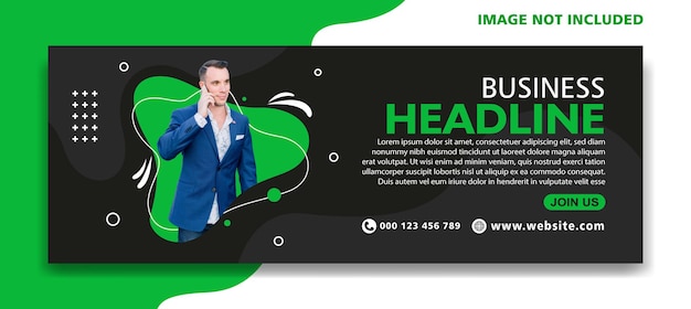 Business banner social media facebook template