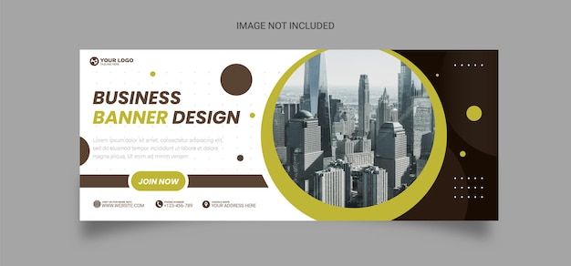 Business banner Template Background Vector