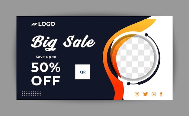 Business Big Sale Banner social media web banner design template Vector EPS