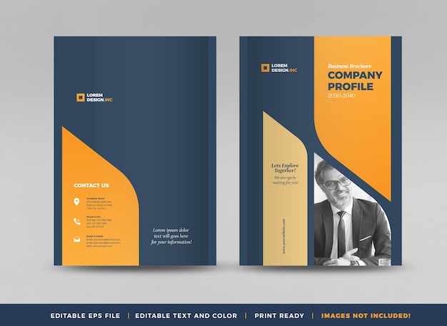 Business Brochure Cover Design or Annual Report and Company Profile or Booklet Cover