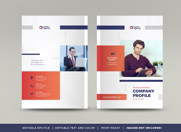 Business Brochure Cover Design or Annual Report and Company Profile Cover or Booklet and Catalog Cov