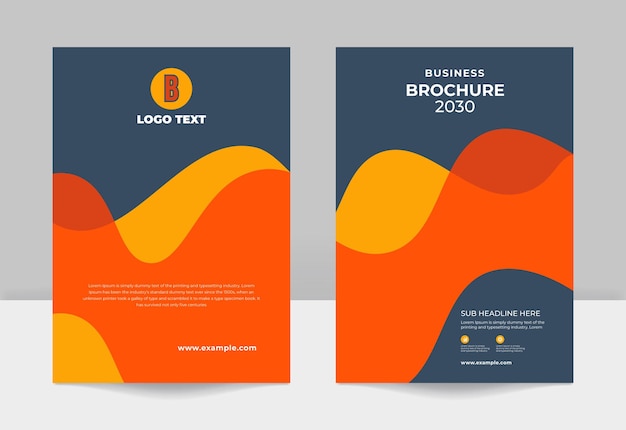 business brochure cover design or annual report and company profile cover and booklet cover