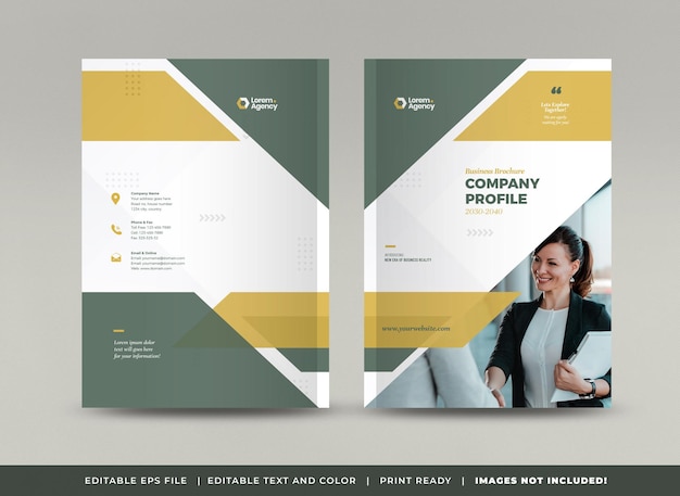 Business Brochure Cover Design or Annual Report and Company Profile Cover or Booklet cover