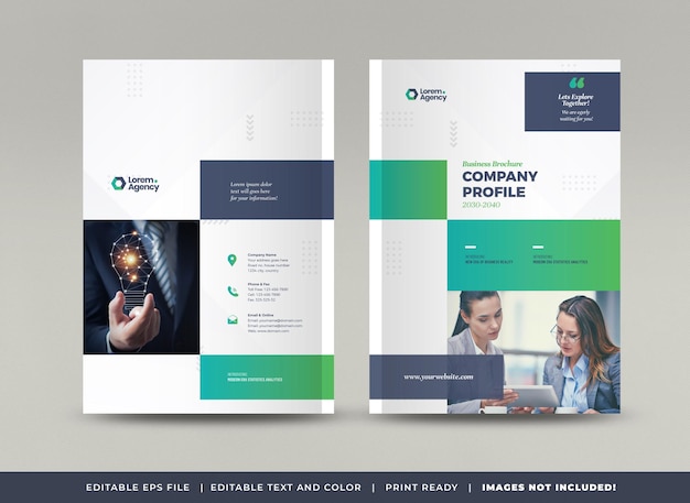 Business Brochure Cover Design or Annual Report and Company Profile Cover or Booklet cover