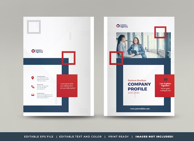 Business Brochure Cover Design or Annual Report and Company Profile Cover or Booklet cover