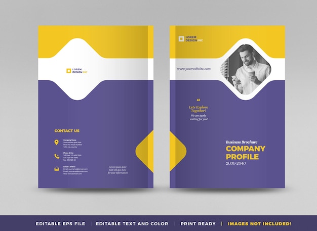 business brochure cover design or annual report and company profile cover or booklet cover