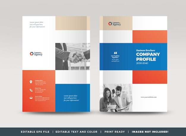 Business Brochure Cover Design or Annual Report and Company Profile Cover or Booklet Cover