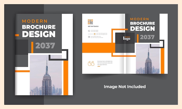 Business brochure cover design template colorful modern corporate layout theme