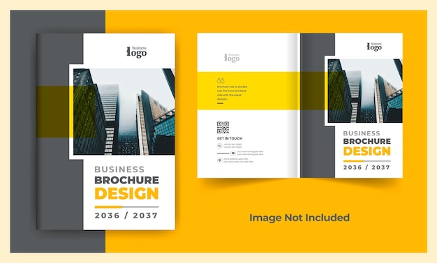 Business brochure cover design template colorful modern corporate layout theme