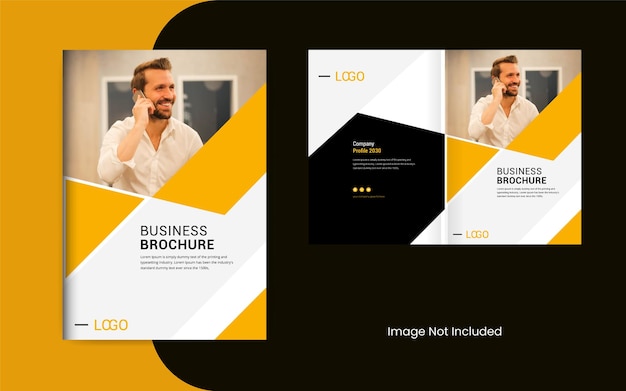 Business brochure cover design template colorful modern corporate layout theme