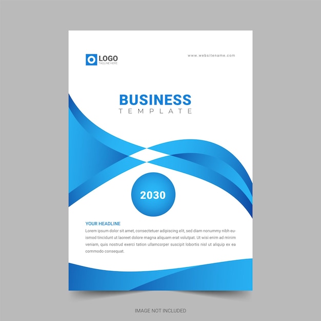 Business brochure cover design Template or Magazine cover in A4 size