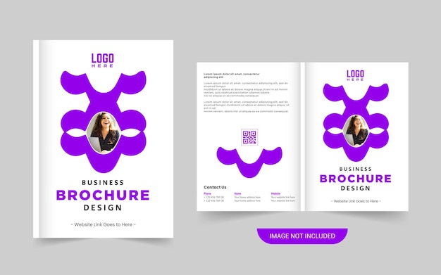 Business brochure cover design template