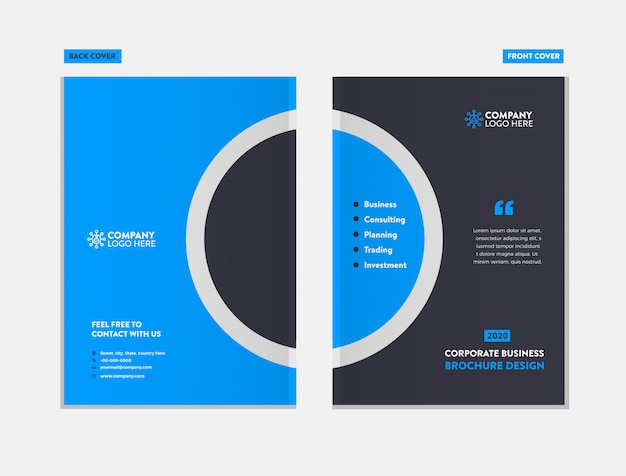 Business Brochure Cover Design template