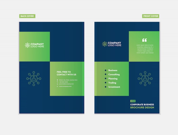 Business Brochure Cover Design template