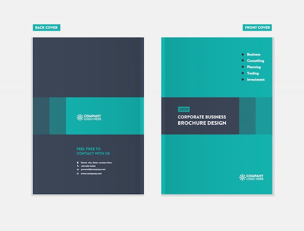 Vector business brochure cover design 