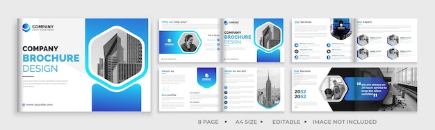 Business brochure design template layout