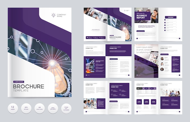 Business brochure design template