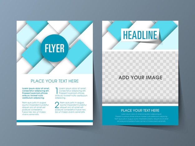 Business brochure flyer design a4 size template