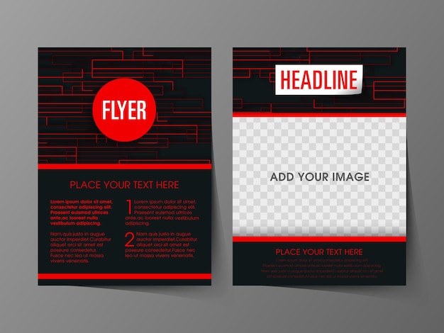 Business brochure flyer design a4 size template