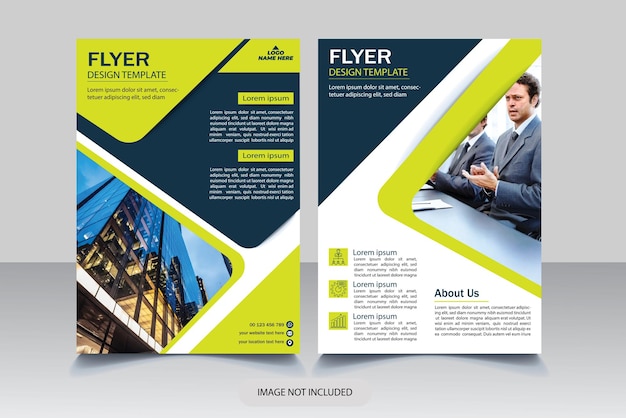 Business brochure flyer design a4 template vector illustration eps file