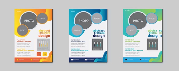 Business brochure flyer design a4 template