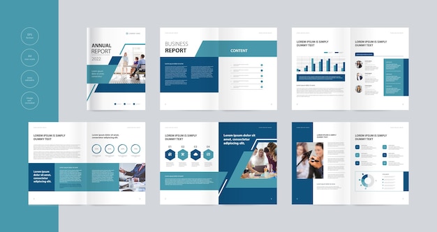 business brochure layout template design