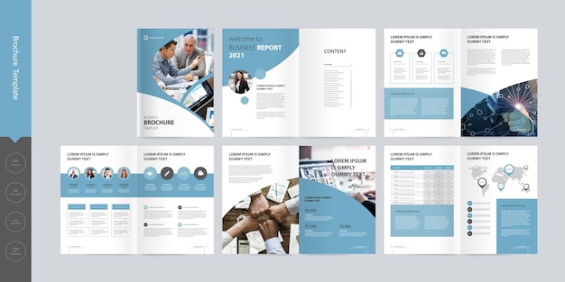 business brochure layout template design