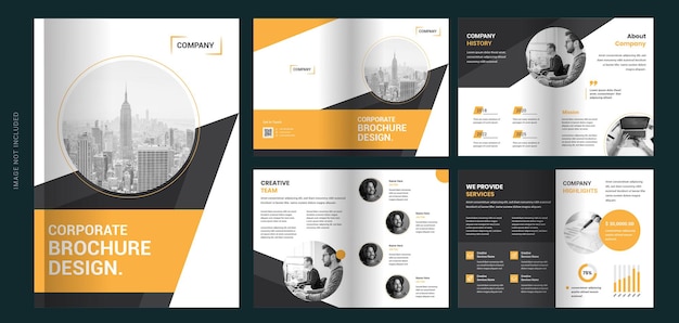 Business brochure pages template