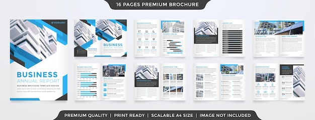 business brochure template with minimalist and premium style use for business presentation