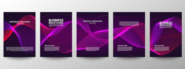 Business brochures. Set of templates.