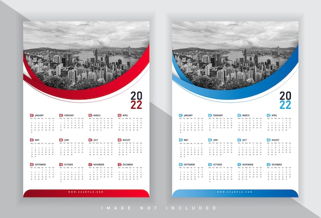 business calendar template 2022 premium vector