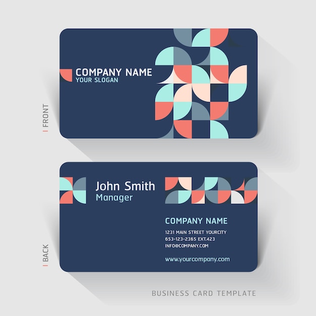 Business card abstract background