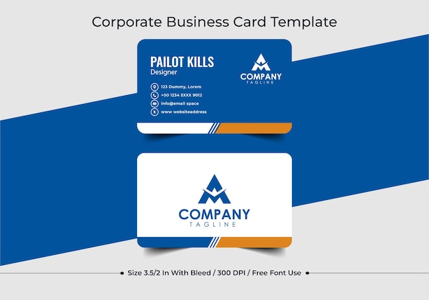 Business card abstract template