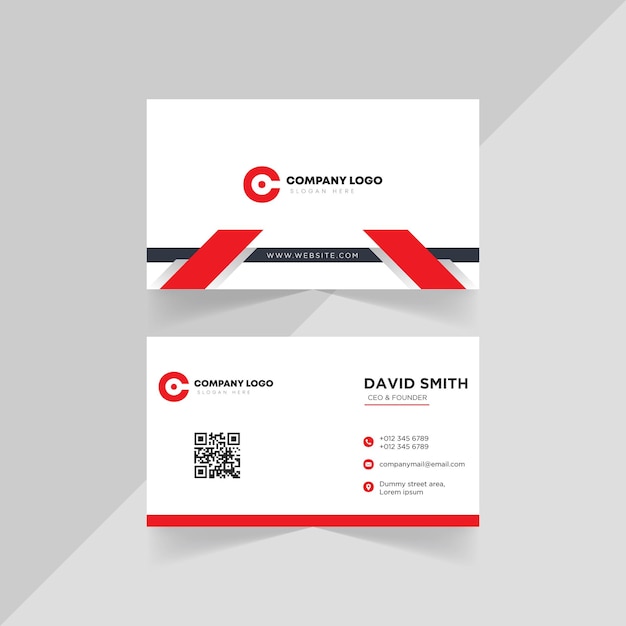 Business card for a company logo