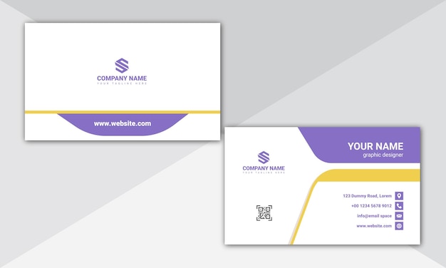 A business card for a company name.