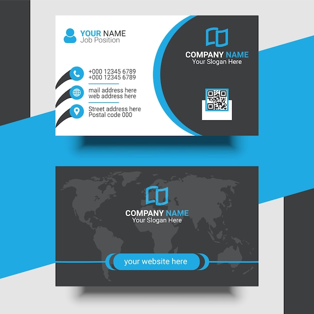 A business card for a company named company.